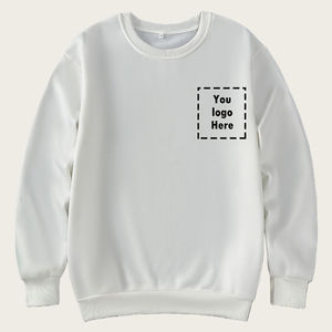 เสื้อสเวตเชิ้ตคอกลมสีเทาอ่อนแบบยูนิเซ็กซ์ พิมพ์ลายที่อกได้ตามต้องการ ผ้าคอตตอนผสม สวมใส่สบาย ทรงปกติ เหมาะสำหรับฤดูใบไม้ร่วง - Product Image 1