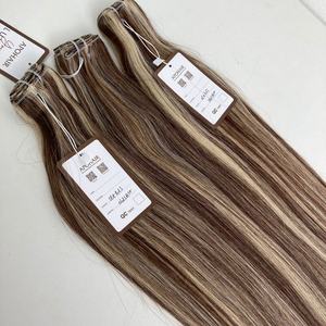 Extensiones de trama de cabello Remy de Color Balayage de la mejor calidad, tejido de cabello humano vietnamita crudo de estilo recto - Product Image 4