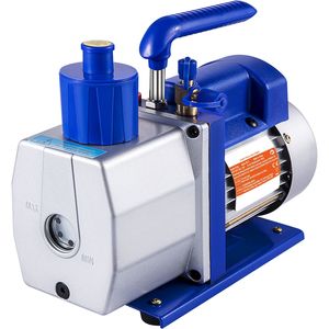 Pompa per vuoto monostadio da 1/2 HP, 7 CFM, per sistemi AC, 110V, 5PA, per vuoto assoluto, componenti pneumatici per R12, R22, R134a, R410a - Product Image 4