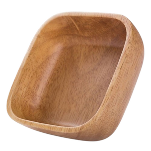 Bol de service carré en bois de qualité alimentaire, luxueux et fait main, pour usage hôtelier, prix de gros par l'exportateur. - Product Image 1