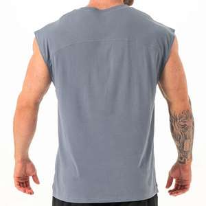 Chaleco Deportivo para Hombre, Transpirable, Ecológico, Casual, Moderno, Estilo Urbano, Corte Holgado, para Fisicoculturismo y Running, Poliéster/Algodón, OEM - Product Image 3