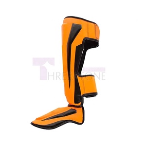 Accessoires de fitness Empire, protège-tibias en cuir légers et durables, protection professionnelle, fermeture à boucle, respirants, pour la boxe - Product Image 4