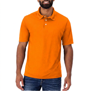 Polo de Manga Corta Rojo para Hombre, de Algodón, Diseño Casual de Color Sólido y Transpirable - Product Image 5