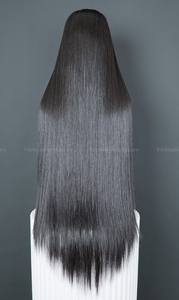 VietNam unique trame Remy dentelle avant perruque de 8 à 32 pouces cheveux humains naturels os perruques droites - Product Image 4