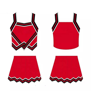 Tenue de cheerleading personnalisée pour femmes et filles, ensemble haut et jupe, fournisseur d'uniformes de cheerleading compétitifs - Product Image 5