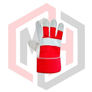 ถุงมือหนังแท้สำหรับงานหนัก เสริมความทนทานต่อการฉีกขาด ระบายอากาศได้ดี ป้องกันไฟฟ้าสถิต ปราศจากซิลิโคน ปราศจากแป้ง สำหรับดับเพลิง ขนาด 26 ซม. - Product Image 3