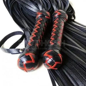 Professional <b>Leather</b> <b>Flogger</b> With Soft <b>Leather</b> Straps And Balanced Weight Handle Designed For Easy Grip And Control - Product Image 6