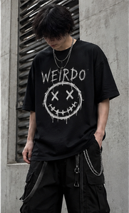 T-shirt graphique surdimensionné personnalisé Emo Gothique Streetwear Grunge Esthétique Witchcore Anime Imprimé Unisexe Coupe Ample - Product Image 4