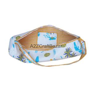 Bolsa de Yoga de Algodón con Estampado Floral Acolchado, Hecha a Mano, de Lujo, para Verano, Ecológica, Ligera, con Cierre de Cremallera - Product Image 6