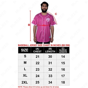 Blaze Fight Wear Maillots de baseball personnalisés 100% coton T-shirts pour hommes conçus pour le succès de l'équipe haute performance Style formel - Product Image 6