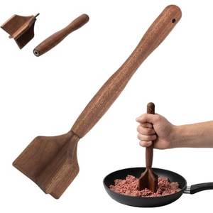 Hachoir à viande en bois fait main durable, ustensile de cuisine de table haut de gamme, décoration d'intérieur, haute qualité, idéal pour un cadeau de pendaison de crémaillère, vente en gros, direct usine - Product Image 2