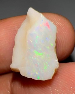 Opale brute naturelle australienne de 4,90 carats, opale brute multi-feu, pierre précieuse Coober Pedy, forme fantaisie, prix de gros, pierres précieuses brutes - Product Image 1