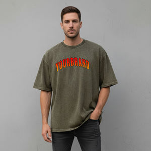 Digital Printed <b>Box</b> Tee Shirt Streetwear Oversize T Shirt Heavyweight Cotton <b>Drop</b> Shoulder T-Shirt for Men - Product Image 5