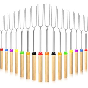 32-Inch Marshmallow Roasting Sticks Bulk Campfire Accessories-Smores Skewers Fire Pit Kit Hot Dog Skewers for <b>Camping</b> Outdoor - Product Image 1