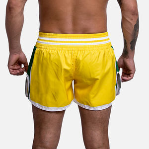 Pantalones Cortos de Boxeo y Muay Thai Premium Totalmente Personalizados para Hombre, Logotipo Personalizado, Ligeros, Transpirables, de Spandex y Poliéster, Suministro OEM - Product Image 3
