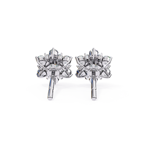 REYES New Arrival 925 <b>Sterling</b> <b>Silver</b> Moissanite Hip Hop Jewelry GRA Certified Round Cut 0.77 Carat Moissanite <b>Stud</b> Earrings - Product Image 6
