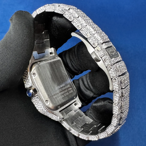 Montre automatique BOJ CATie.R003 Roman VVS Diamonds Luxurious Glass Alloy Stainless Steel Fully Iced Moissanite Movement Automatic 41MM - Product Image 3