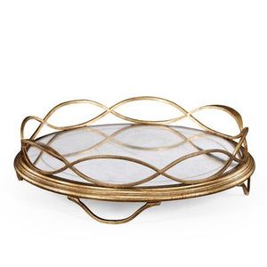 Plateau ovale en laiton artisanal avec finition polie et base miroir, idéal pour la présentation de luxe à la maison, à l'hôtel ou sur table. - Product Image 3
