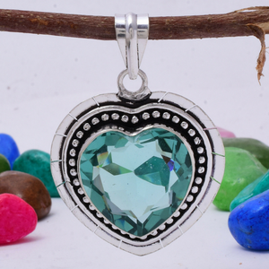 Colgante de Topacio Azul en Plata de Ley 925, Joyería con Piedra Preciosa de Topacio Azul, Regalo para Ella - Product Image 3