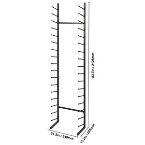 Espositore Verticale a 16 Livelli per Blueprint, Porta Poster Sospeso, Porta Rotoli (2 Rotoli) per Organizzazione Riviste - Product Image 2