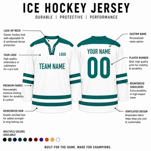 Jersey de Hockey sobre Hielo Personalizado, Fabricante OEM ODM, Marca Privada, Uniforme de Equipo con Impresión por Transferencia de Calor, Proveedor de Ropa Deportiva al por Mayor - Product Image 5