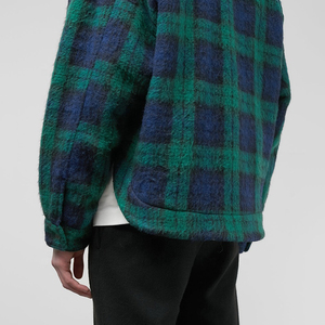 Custom Bulk <b>Mens</b> High Quality Brushed Cotton Plaid Hooded <b>Flannel</b> Streetwear Winter <b>Jacket</b> Eco-Friendly Heavyweight Thermal - Product Image 5