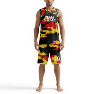 ชุดบาสเก็ตบอลคุณภาพพรีเมียมสำหรับผู้ชาย ชุดกีฬาบาสเก็ตบอลแบบกำหนดเอง ชุดบาสเก็ตบอลกีฬาแบบสั่งทำพิเศษ - Product Image 1