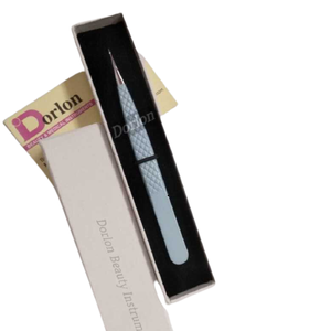 Juego de Pinzas para Extensión de Pestañas con Logotipo Personalizado, Color Azul Cielo, con Agarre de Diamante, Pinzas para Volumen Ruso, Pinzas en Forma de L y Pinzas de Punta Recta - Product Image 5