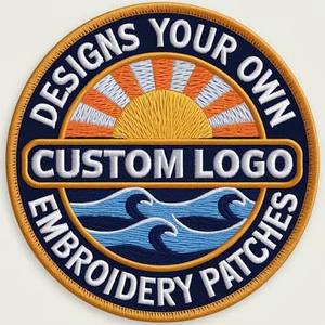 Patchs personnalisés en gros, thermocollants, 3D, avec logo personnalisé, badges appliqués, brodés, à coudre ou à repasser pour vêtements - Product Image 2