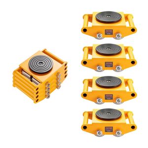 Set di 4 Carrelli per Spostamento Macchinari Industriali in Acciaio al Carbonio, Capacità 26455LBS/12T, 4 Ruote per Movimentazione Industriale - Product Image 1