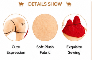 Peluche de Camello Suave, Adorable Peluche de Camello de Velboa, Juguete de Peluche con Temática del Desierto, Regalo Personalizado OEM al por Mayor - Product Image 3