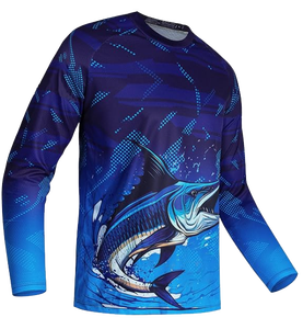 Men's Long Sleeve Fishing <b>Shirt</b> Breathable Cooling Lightweight UPF 50+ 100% Polyester XL Performance <b>Fish</b> <b>T</b>-<b>Shirt</b> Custom OEM ODM - Product Image 6