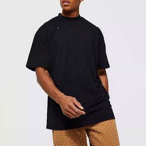 T-shirts Homme Haut de Gamme en Coton Lourd Délavé, Style Vintage, Respirant, Séchage Rapide, Logo Personnalisé sur le Devant - Product Image 3