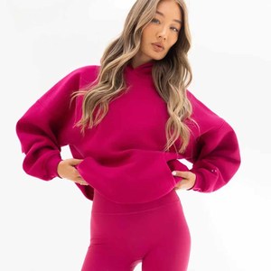 Sudadera con Capucha Estampada de Manga Larga y Corte Holgado para Mujer, Ropa Deportiva de Invierno de Alta Calidad, Talla Grande, 2026 - Product Image 5