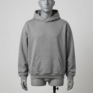 Sudadera con Capucha Unisex de Moda, Lisa, Mezcla de Algodón, Informal, para Bordar e Imprimir - Product Image 5