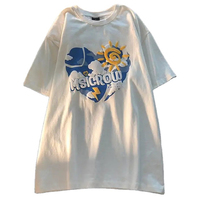 T-shirt personnalisé avec motif anime Pikachu imprimé en 3D pour hommes et enfants, à manches courtes, avec impression en relief