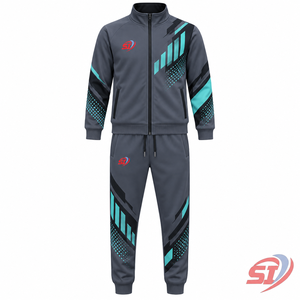 ชุดวอร์มเยาวชน SAAJAN ผ้าฝ้าย 100% สำหรับฤดูหนาว แบบ unisex แจ็คเก็ตซิปทันสมัย กางเกงทรงสอบเข้ารูป ชุดกีฬาสำหรับนักเรียน - Product Image 1
