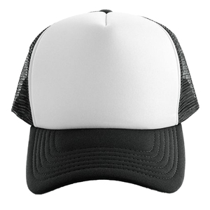 Custom Logo 5-Panel Polyester Trucker Hat for Sublimation Classic <b>Foam</b> Mesh Hip Hop for Cycling Outdoor Beach Activities - Product Image 5