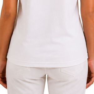 Camiseta Blanca Personalizada para Mujer con Estampado Gráfico de Gato, Manga Corta, Cuello Redondo, Top Informal de Tela Suave, Ropa de Moda de Verano - Product Image 6