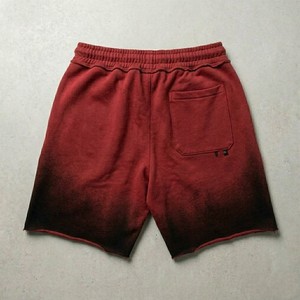 Shorts décontractés en molleton avec motif vintage délavé 2026, coupe décontractée, cordon de serrage, streetwear, pour la détente, la gym et l'entraînement, en mélange de coton pour hommes - Product Image 5