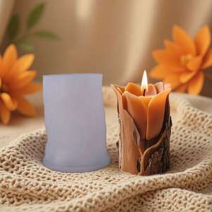 Moule en silicone pour bougie aromathérapeutique en forme de fleur, bougie en écorce de fleur, bougie aromathérapeutique en forme de tulipe Linglan - Product Image 1