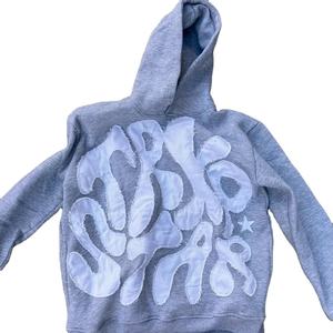 Sudadera con capucha de gran tamaño lavada con ácido para hombre, jersey de diseñador de fabricante de ropa personalizada - Product Image 1