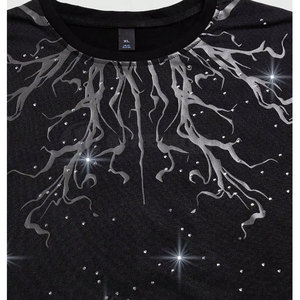 <b>Rhinestone</b> T Shirts Lightweight Casual <b>Top</b> With Crystal Stone Work <b>Rhinestone</b> T Shirts Trendy Simple Design - Product Image 6
