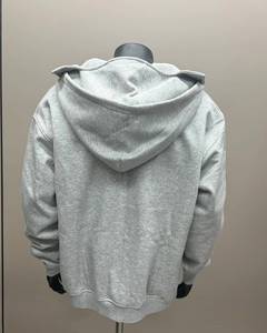 เสื้อฮู้ดดี้ผู้ชายทรงปกติสำหรับฤดูใบไม้ร่วงและฤดูหนาว ผ้าฝ้ายฟลีซ 100% พิมพ์ลายโลโก้แบบนูน ระบายอากาศได้ดี เป็นมิตรกับสิ่งแวดล้อม มีกระเป๋า - Product Image 2