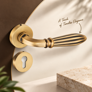 Matte <b>Brush</b> Antique Richard Lever On Rose Handle Decorative Door Hardware For Residential Commercial And Interior Doors - Product Image 2