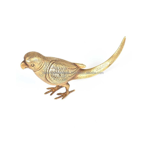 Figurine de perroquet en métal de style moderne Statue de perroquet élégante pour la maison, le jardin ou le bureau Cadeau parfait pour les amoureux des animaux - Product Image 6