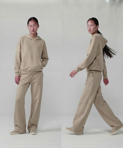 Women's Hooded <b>Tracksuit</b> Baggy Sweatpants Ladies Long Length Winter Sweat Wide leg Full Sleeve Oversize Sweat Track Suit - Product Image 6
