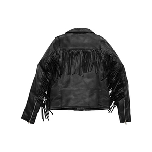 New Style Casual Winter Genuine Cowhide Leather Jacket Men's High Quality <b>Fringe</b> Design Front Logo Waterproof - Product Image 4