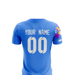 Nouveaux uniformes de football personnalisés de haute qualité pour adultes, ensemble respirant, séchage rapide, antibactérien, manches courtes, col en V, 100% polyester - Product Image 6