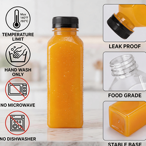 Set da 56 Contenitori in Plastica PP da 350ml Resistenti alle Perdite con Tappi Antimanomissione, Imbuto, Spazzola e Etichette per Salse Fatte in Casa - Product Image 3